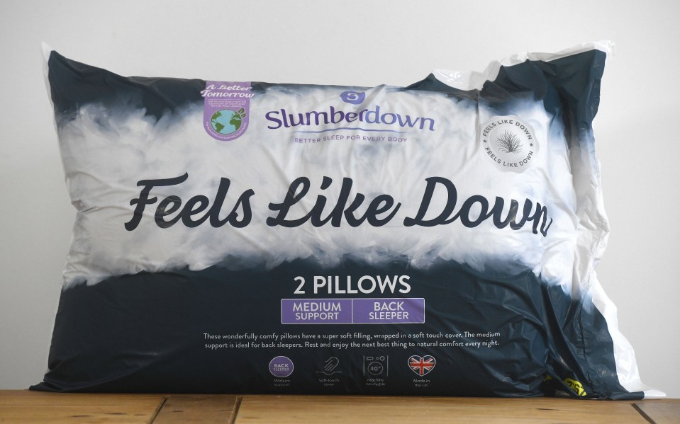 The Slumberdown pillows scored top marks in terms of value for money