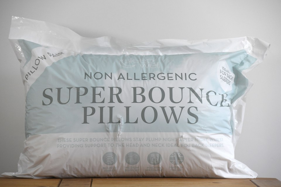 These Home Bargains pillows received one of the worst overall ratings from Natasha