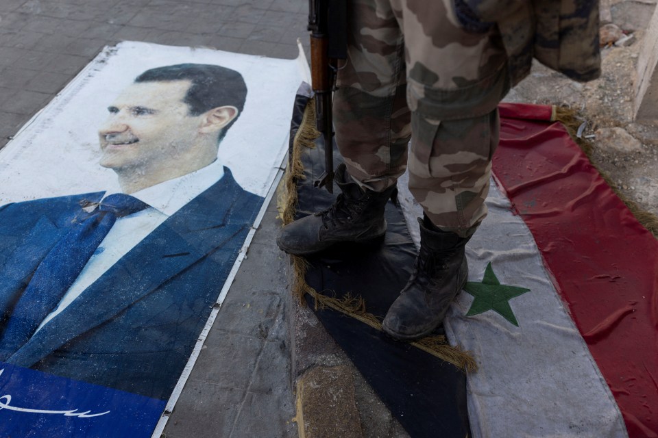 Despite claiming he wanted to stay and fight rebels, Assad fleed to exile in Putin's Russia