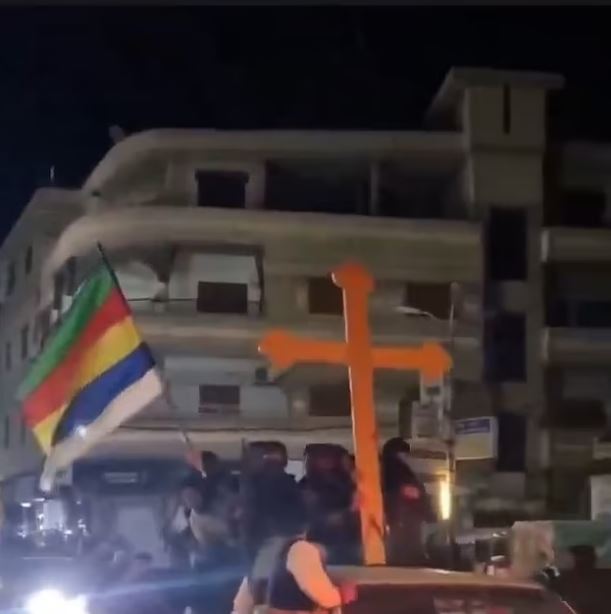 Christians poured into the streets of Damascus demanding security