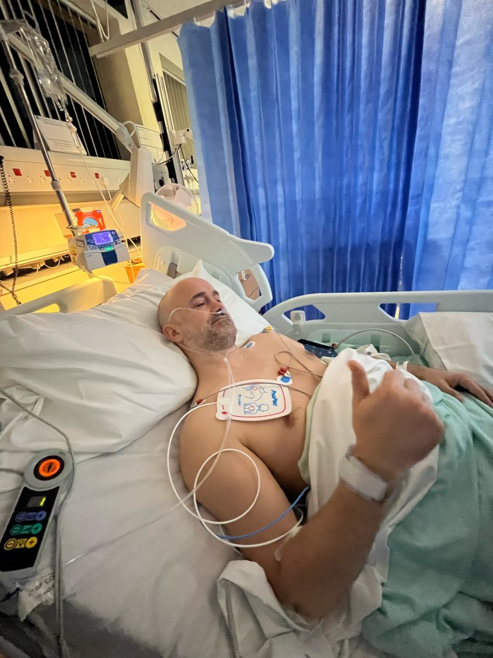 Sally called 111, but shortly after paramedics arrived, Kristian lost consciousness due to his heart stopping beating suddenly