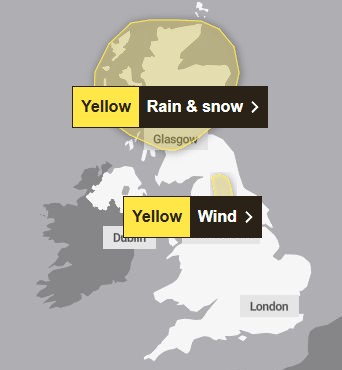 A wind warning is also in force for December 30