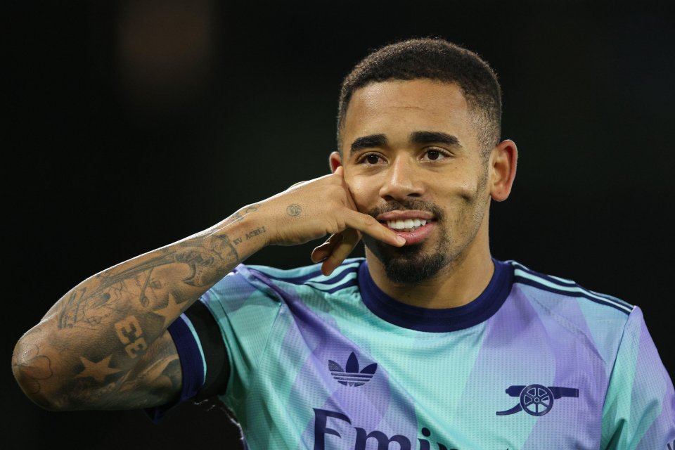 Gabriel Jesus scored five goals in two games against Crystal Palace