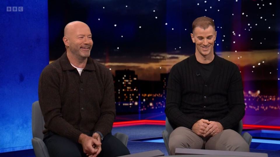 Alan Shearer and Joe Hart laughed at Lineker's quip