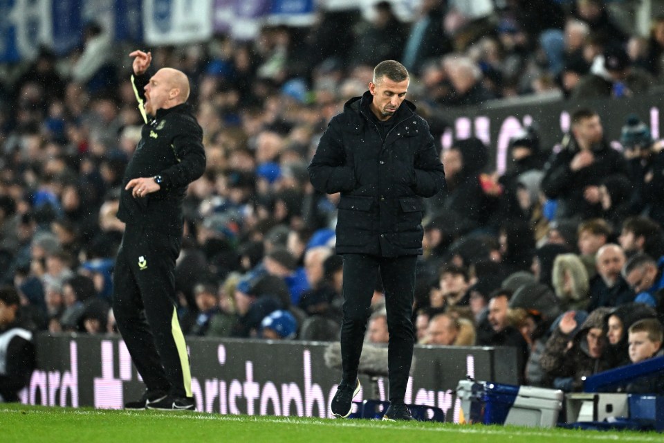 It was joy for Sean Dyche, left, but Gary O'Neil is seriously on the brink at Wolves