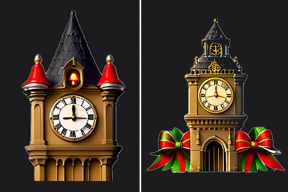 The Sun created these Christmas Big Ben Genmoji based on Tim's pick for the festive season