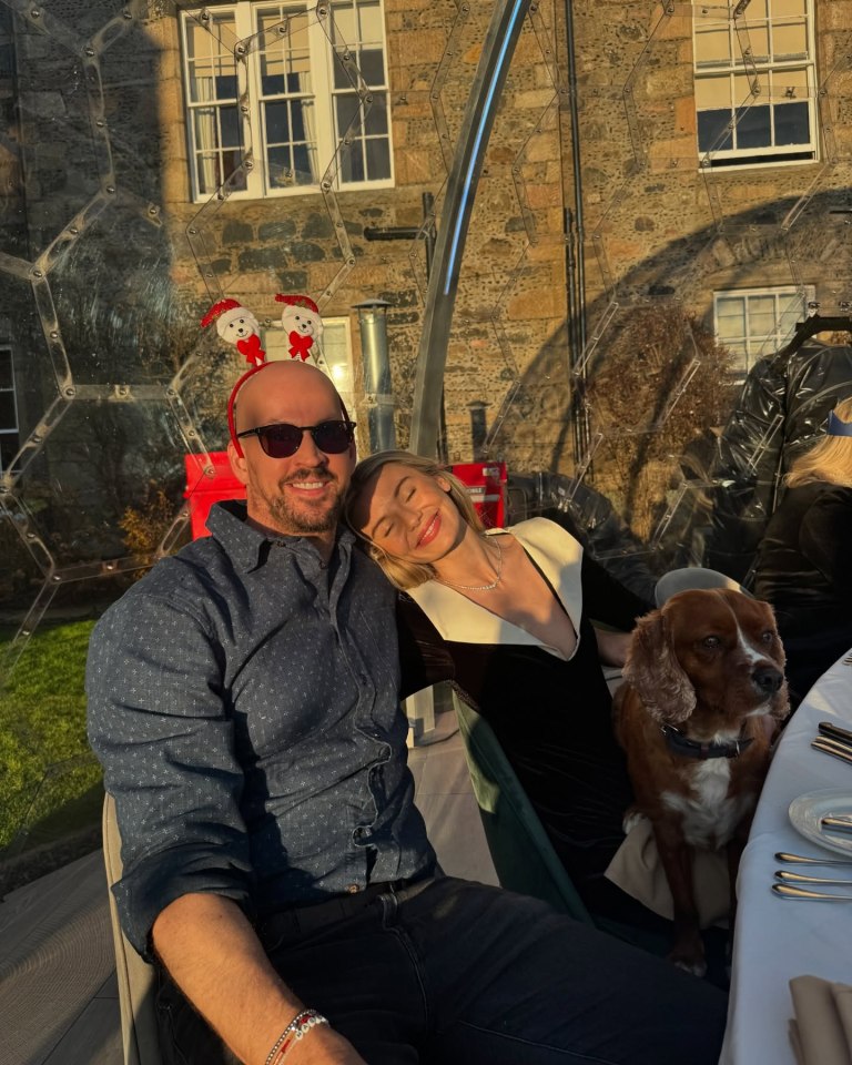 Georgia and James lapped up the surroundings of Meldrum House and its dome dining experience