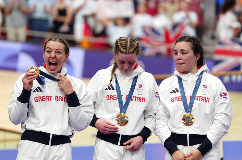 Marchant won Olympic gold with Emma Finucane and Sophie Capewell