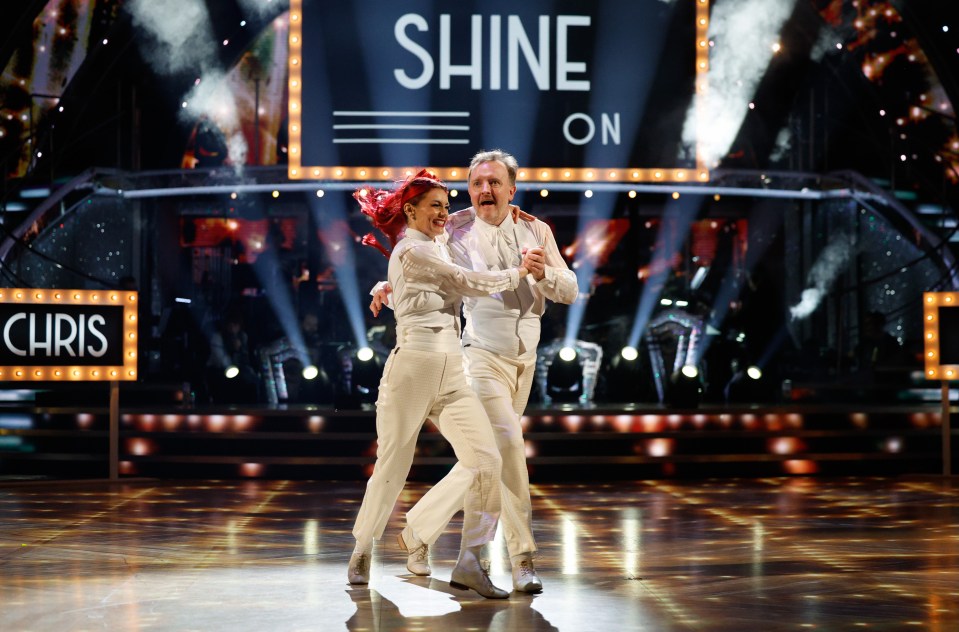 Chris McCausland and Dianne Buswell dancing on Strictly Come Dancing.