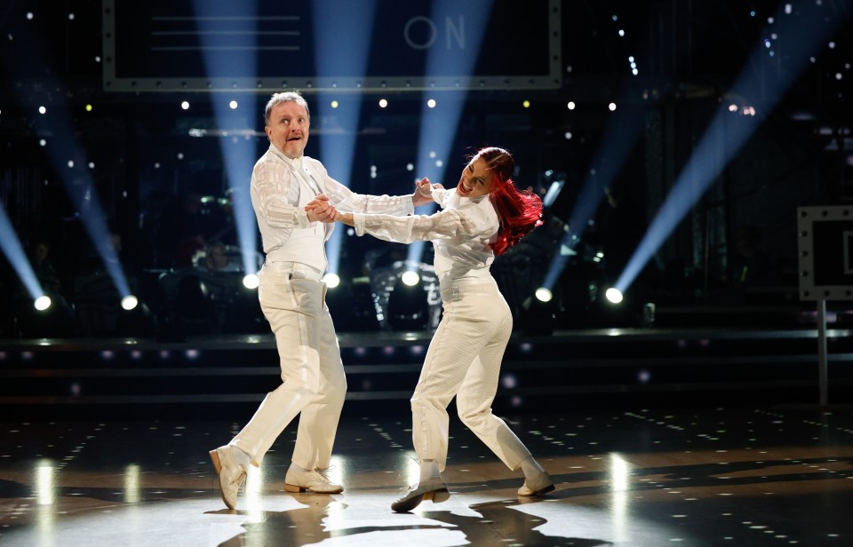 Chris McCausland and Dianne Buswell dancing on Strictly Come Dancing.