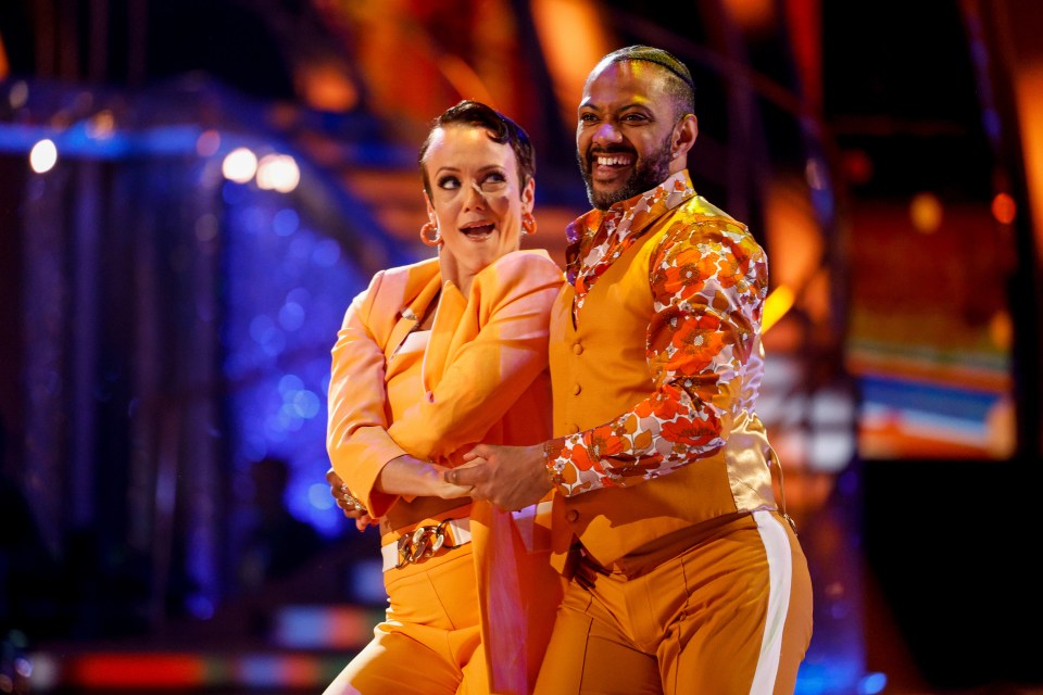 Lauren Oakley and JB Gill dancing on Strictly Come Dancing.