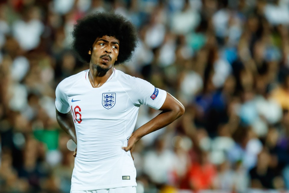 Hamza Choudhury of England's U21 team during a match.