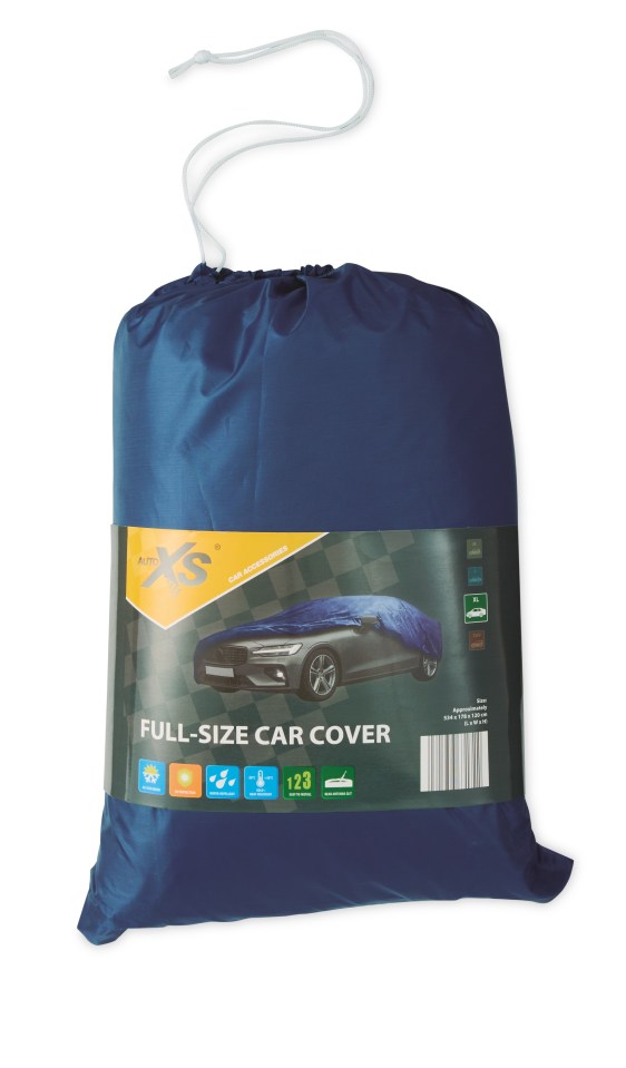 For maximum protection petrolheads can get a full-size car cover for £12.99