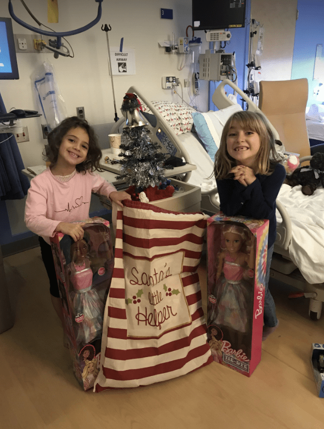 Carmen spent Christmas in hospital with her family who made the day as special as they could for the youngster