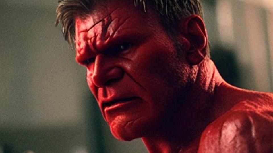 Harrison Ford as the Red Hulk in Captain America: Brave New World.