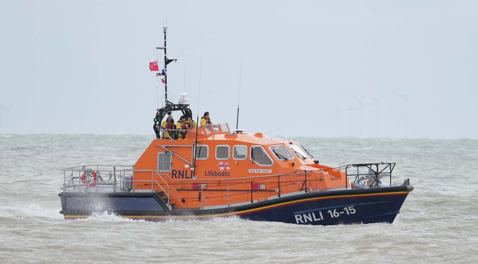 The Shoreham lifeboat was sent out at 2.35pm today