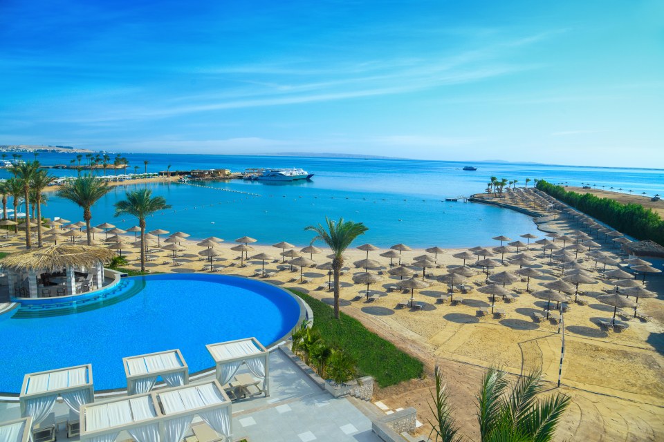 The bay and pool at Jaz Casa Del Mar Beach