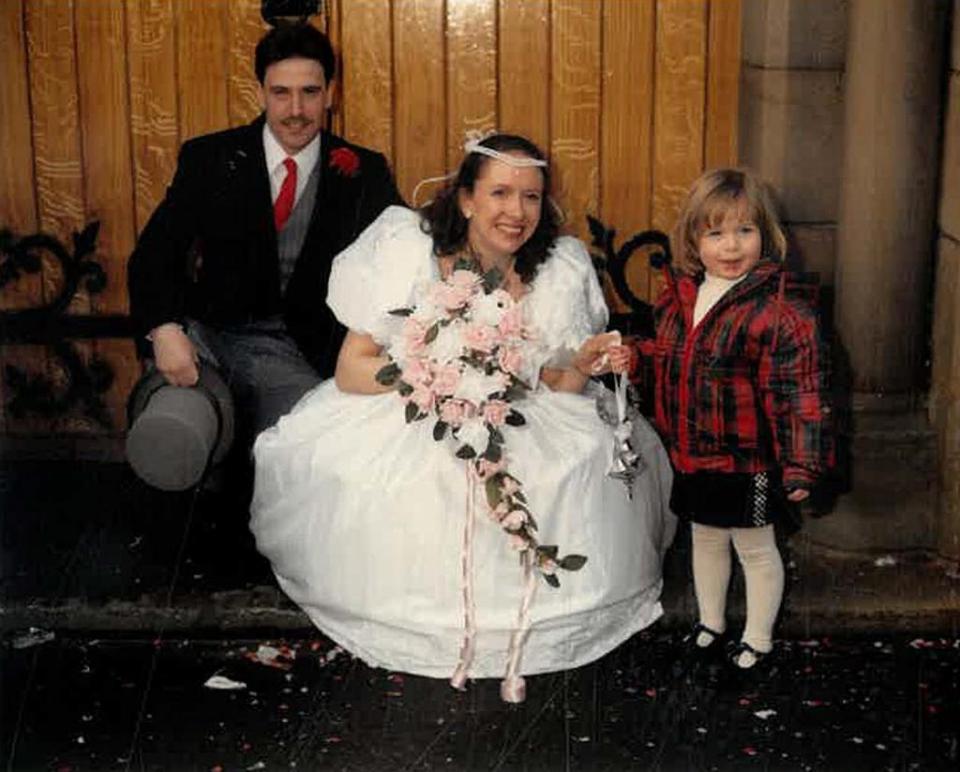 Bill and Angela at their wedding