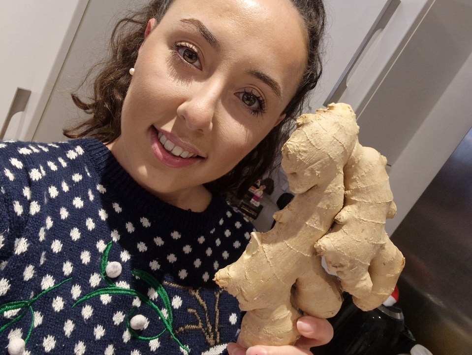 Yasmin found that the key ingredient that was helping her to feel better was ginger