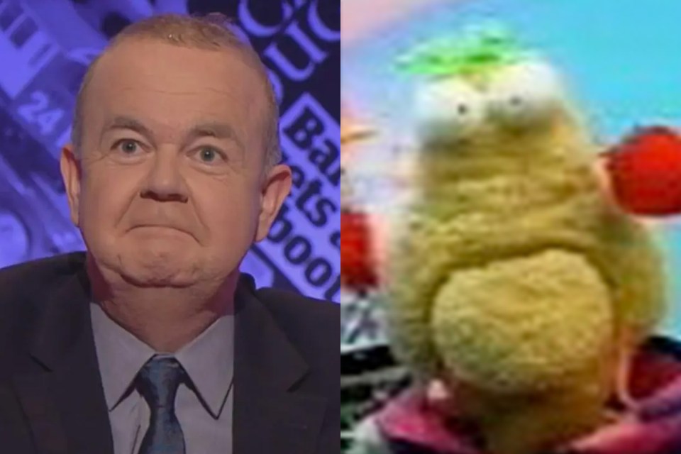 Ian Hislop, left, and Zig from Zig And Zag