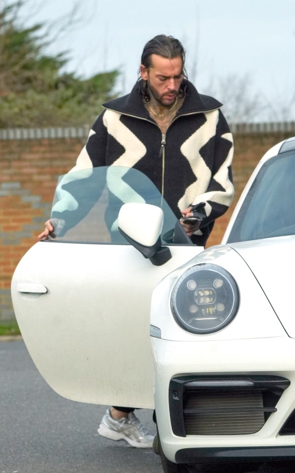 Pete climbed into his luxury Porsche