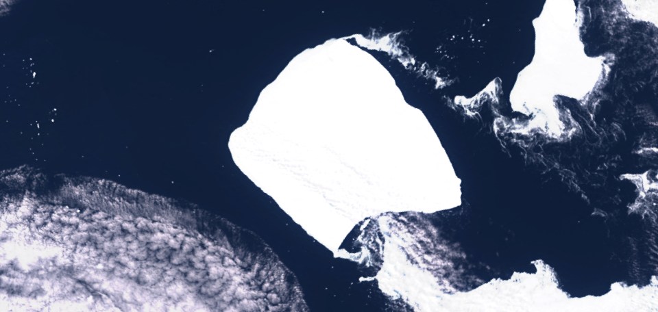 The world's biggest iceberg is on the move for the first time since it broke off from Antarctic coastline