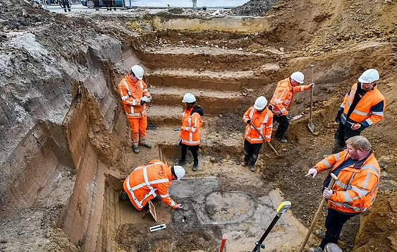 A clever team of archaeologists unearthed the remains of a man believed to be from 'year 0' inside a Dutch grave