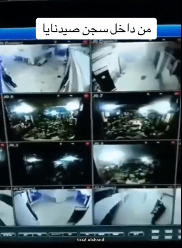 CCTV footage claims to show the hidden rooms inside the prison where thousands remain trapped