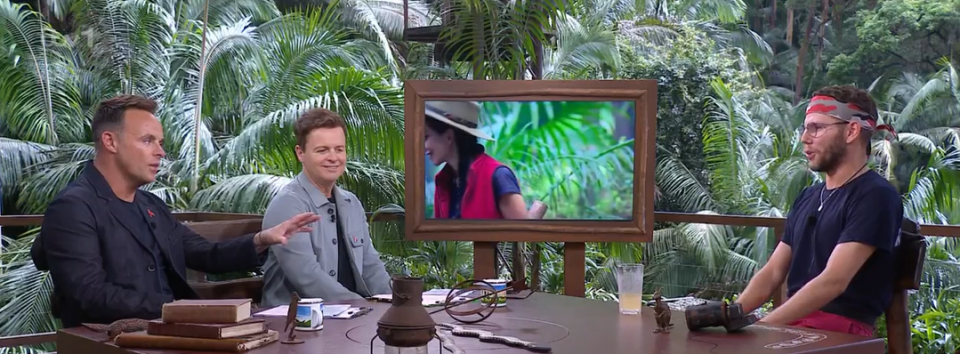 Ant and Dean had a tense showdown on I'm A Celebrity tonight