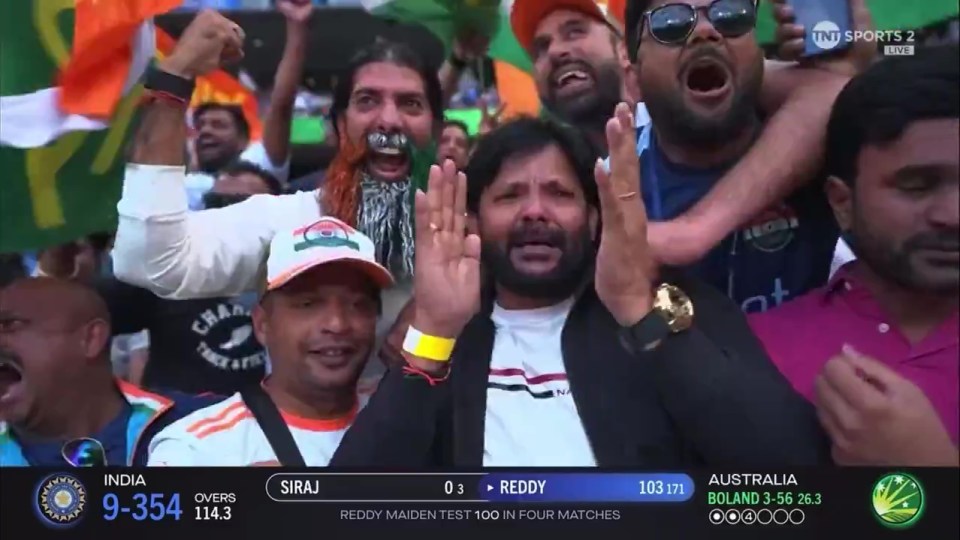 Reddy's father Mutyala was in the crowd to witness the moment