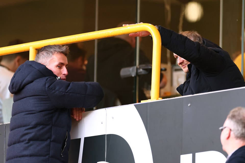 Solskjaer, 51, caught up with Kieran McKenna ahead of the game