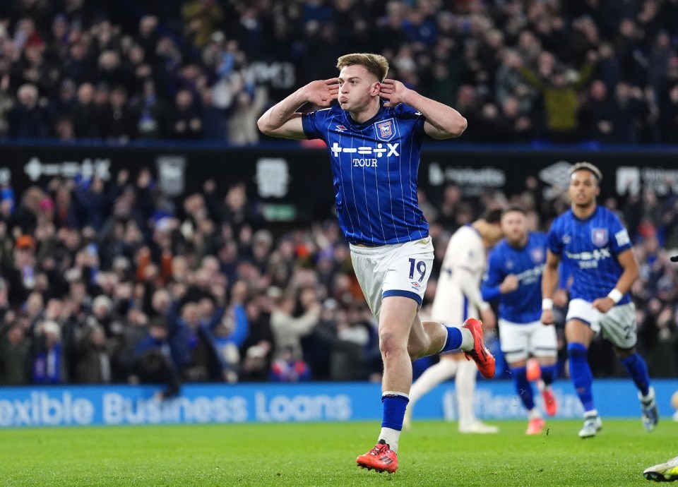 Liam Delap helped fire Ipswich to their first home win in the Premier League since 2002