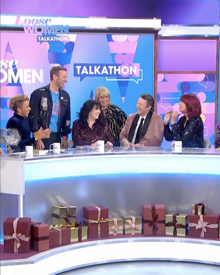 The pair appeared as part of Loose Women's 25 hour talkathon to celebrate 25 years on air