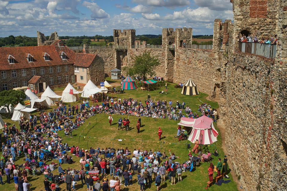 Knight events and tours often take place at Framlingham Castle