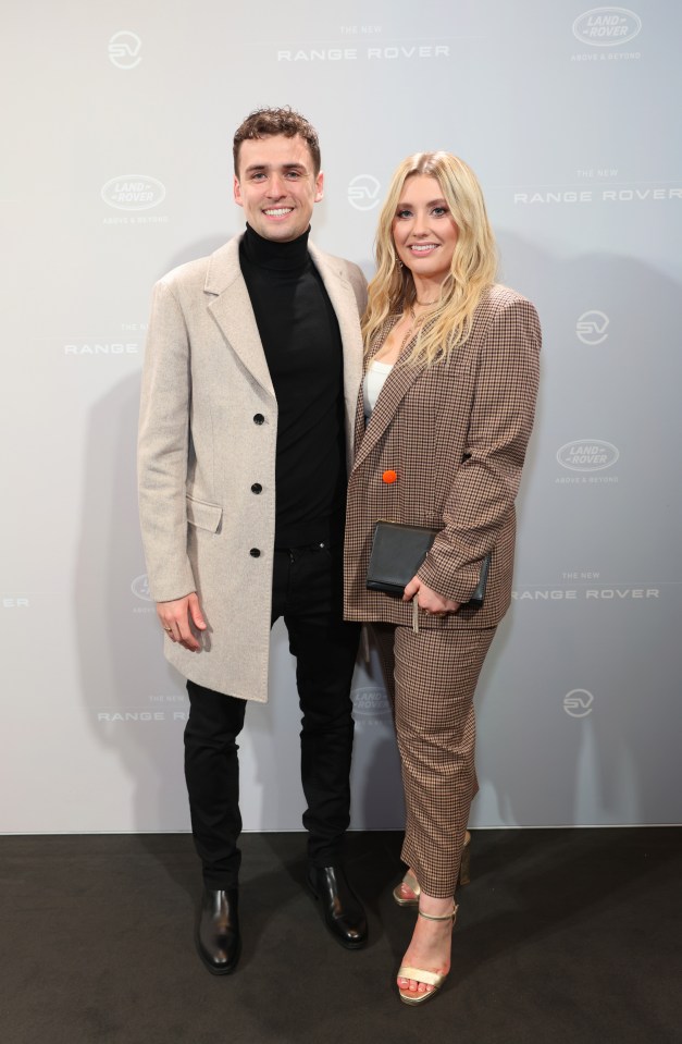 Jack Burnell pictured alongside fiance Ella Henderson