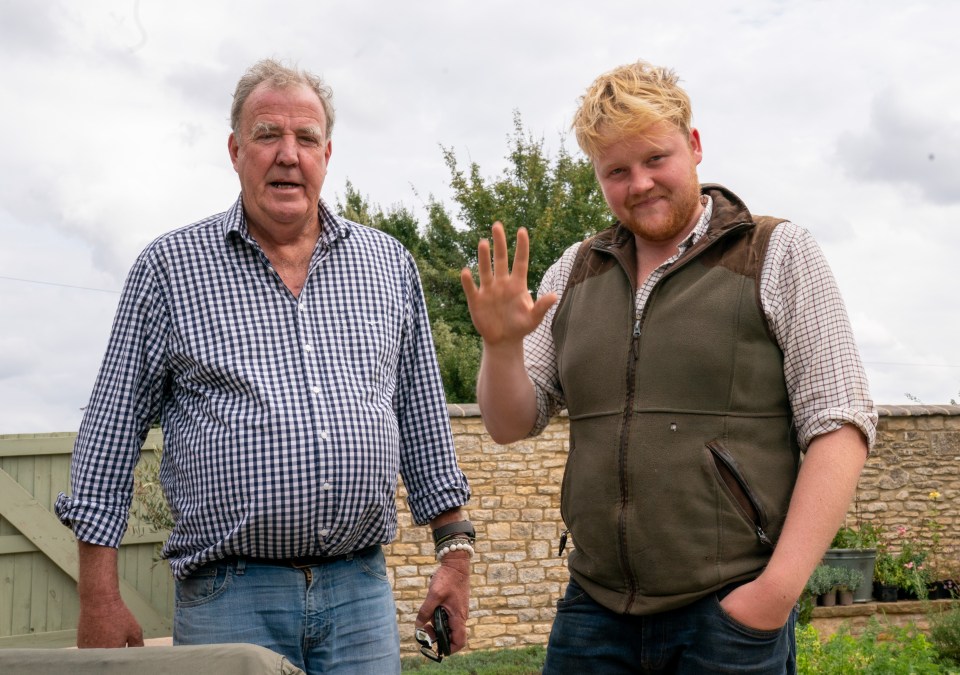 Jeremy and Kaleb became firm friends while filming the show Clarkson's Farm