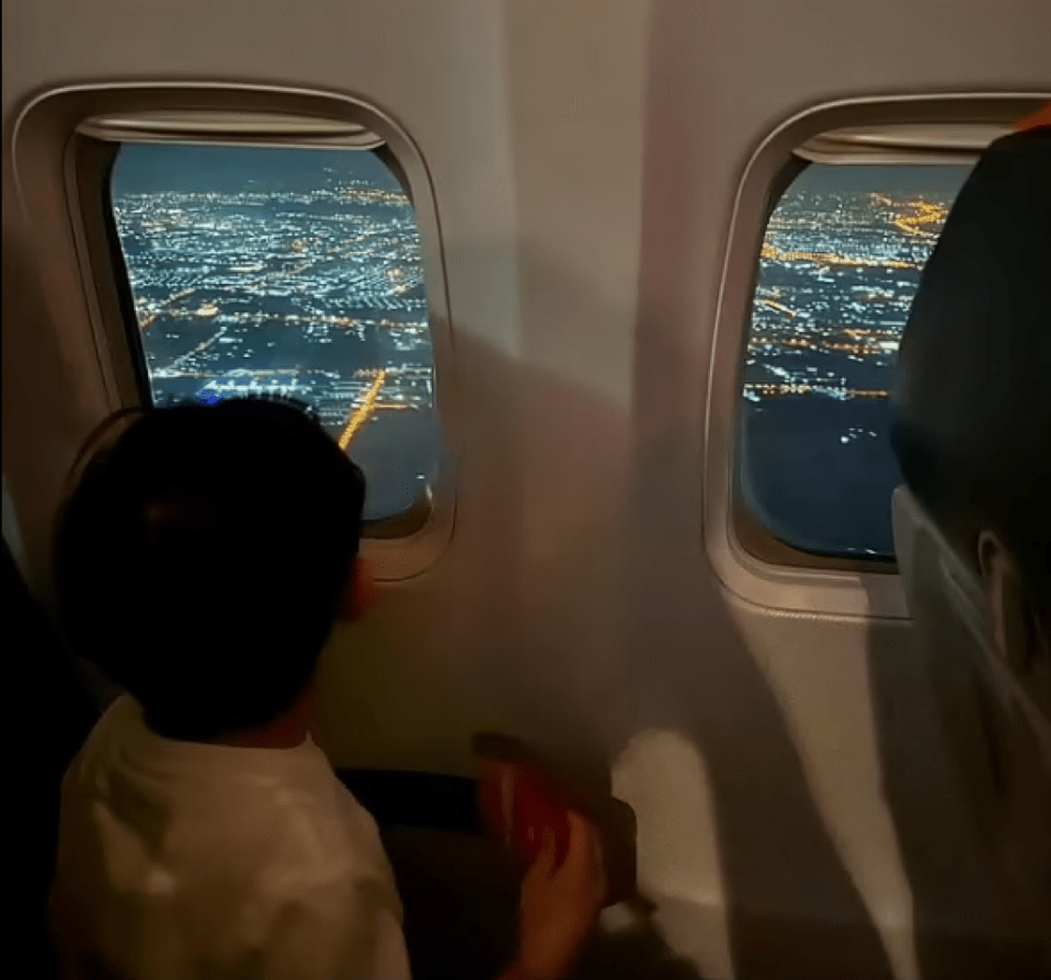 The tragic final picture of a three-year-old victim of the South Korean plane crash looking out of a plane window