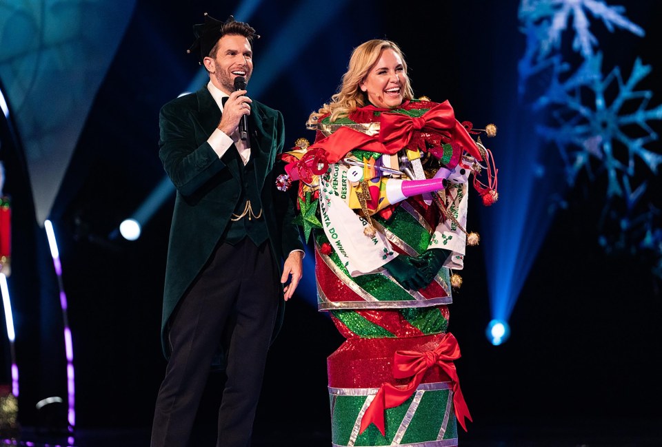 Josie Gibson was unmasked on Masked Singer as the Christmas Cracker, with viewers raging that some of the clues seemed 'unrelated'