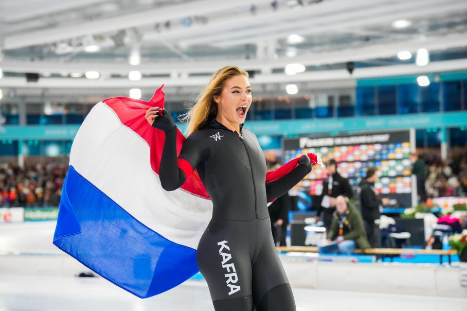 Leerdam competed in the 500m sprint event at the Thialf