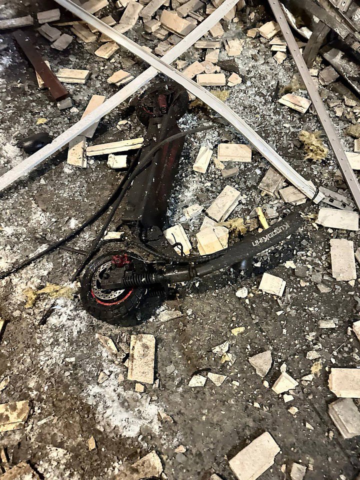 The bomb was allegedly planted in an electric scooter