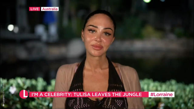 After her eviction, Tulisa left the jungle abruptly and missing the show's final