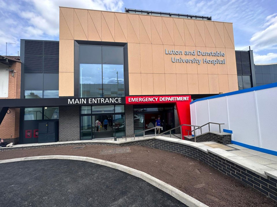 Luton & Dunstable University Hospital is only allowing one visitor at a time on several of its wards.