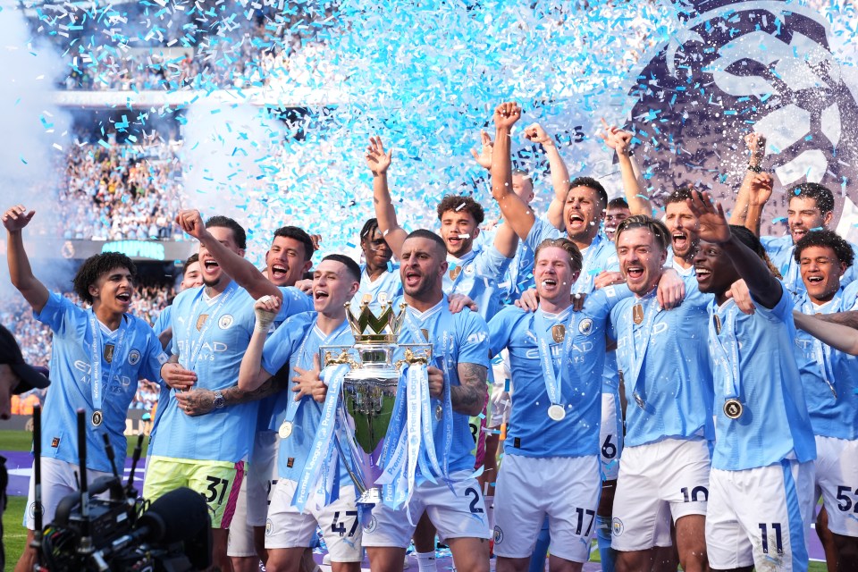 City celebrated a fourth-straight title in May - but the wheels have come off since