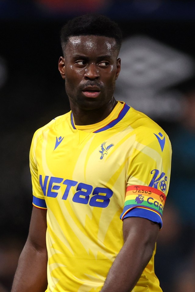 Marc Guehi, of Crystal Palace and England, wrote 'Jesus Loves You' on his armband