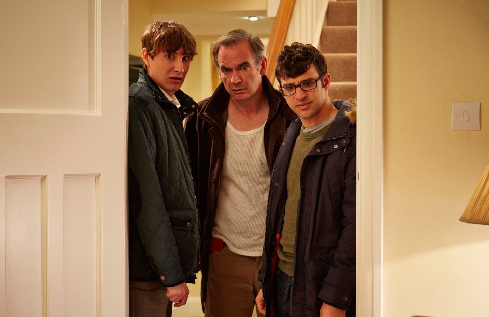 The original Friday Night Dinner featured Tom Rosenthal as Jonny, Paul Ritter as Martin and Simon Bird as Adam.