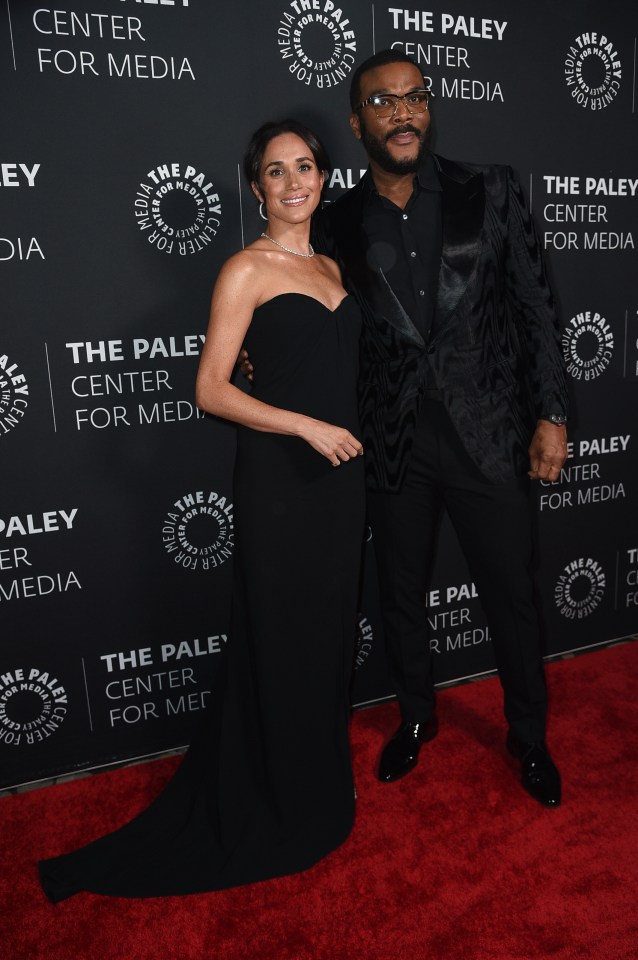 Meghan and Tyler Perry arrive at the Paley Honors Fall Gala