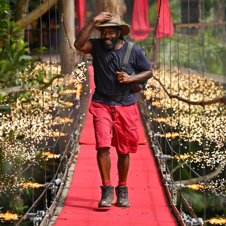 Melvin was the fourth celebrity to leave the camp