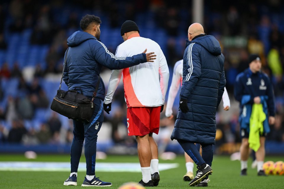 Forest lost Murillo to an injury during the pre-match warm-up