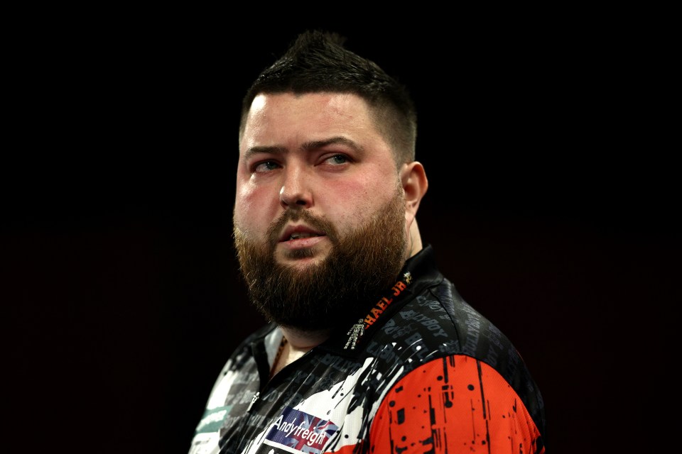 Michael Smith at the World Darts Championship.