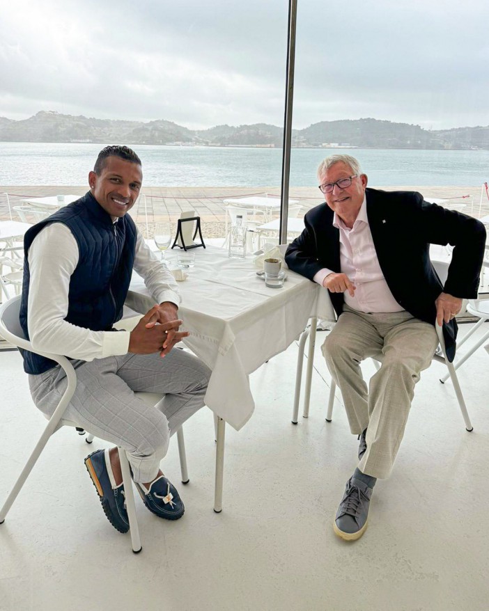 The Manchester United legends enjoyed breakfast in Nani's sunny homeland